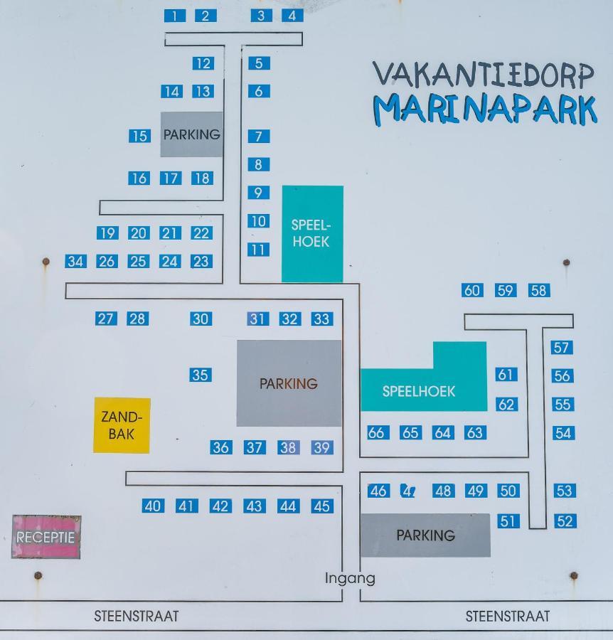 מידלקרק Westende Marinapark Bungalow Blue מראה חיצוני תמונה